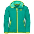 Jack Wolfskin Softshelljacke Fourwinds (wind-& wasserabweisend) mintgrün Kinder